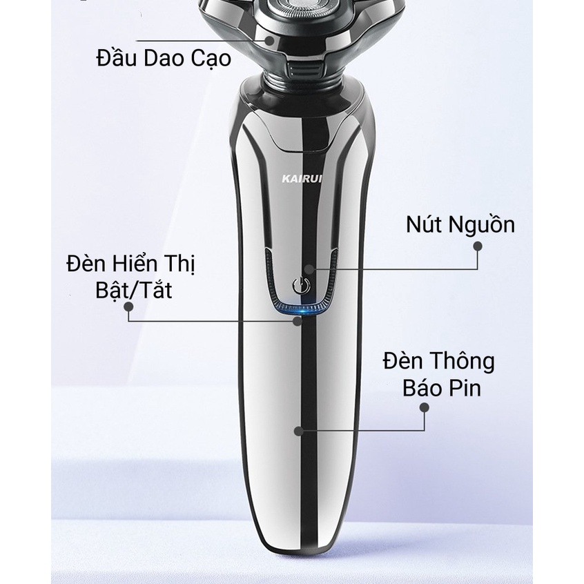 Máy cạo râu 4d Kairui KS-5800,máy cạo râu đa năng 4 in 1 chống nước ip X7