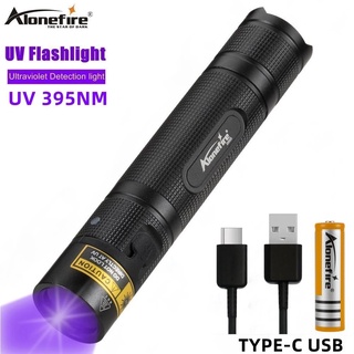 Đèn pin alonefire sv005 led uv 395nm vô hình không tia cực tím cho thú cưng