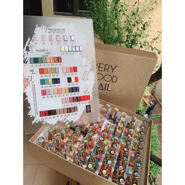 sét sơn gel very good nail 68 chai [ CHÍNH HÃNG ] “tặng kèm base top + 2 bảng màu”