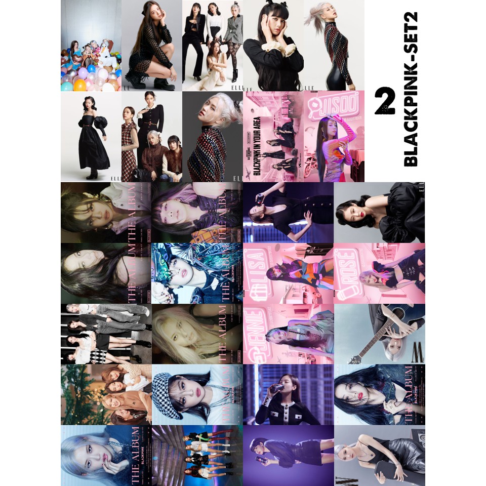 30 Ảnh 6x9 BLACKPINK ÉP Nhựa siêu xinh
