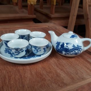 Bộ ấm chén thờ cúng Bát Tràng