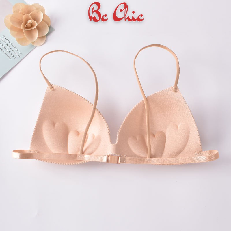 Áo Lót Bra Nữ ( Hot Hit ) Áo Ngực Bra Su Đúc Dây Mảnh Có Móc Cài Sau Mặc Thoải Mái 818 BC_CHIC LINGERIE