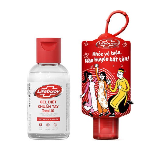 (Vỏ mới)Gel Diệt Khuẩn Lifebuoy Bảo Vệ Vượt Trội 10-50ml+Tặng Vỏ Bọc phiên bản DC(Giao mẫu ngẫu nhiên)