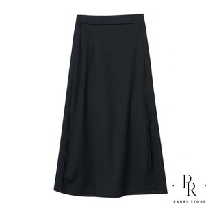 Chân váy dài ulzzang,chân váy a xẻ cạnh,chất tuyết mưa CV808
