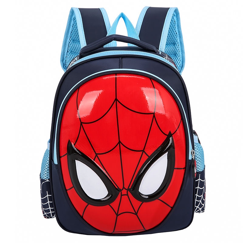 SUGE Ba Lô Đi Học In Họa Tiết Hoạt Hình Spiderman 3D Cho Bé Trai Mẫu Giáo