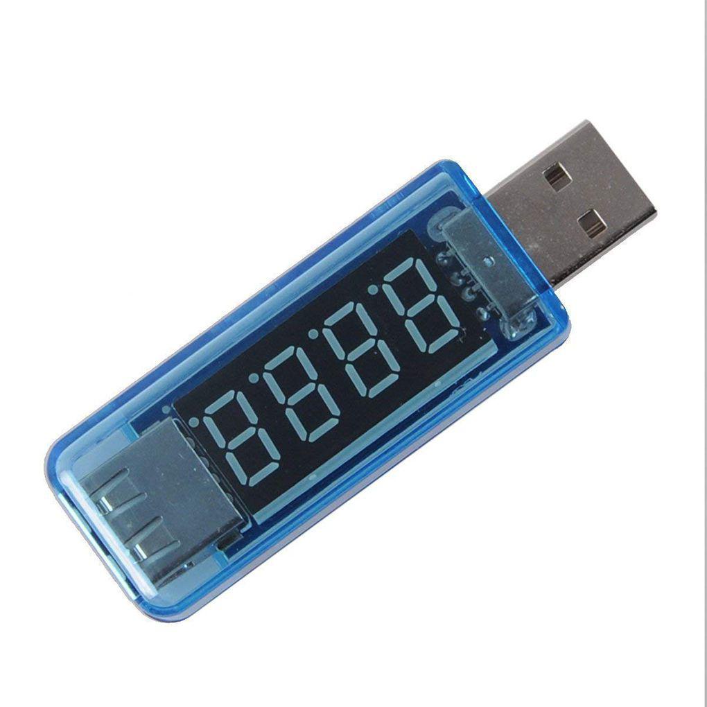 Vôn Kế Điện Tử USB Màu Xanh Dương