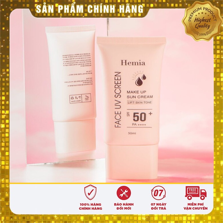 Kem chống nắng HEMIA hàn quốc, kem chống nắng hemia nâng tone da