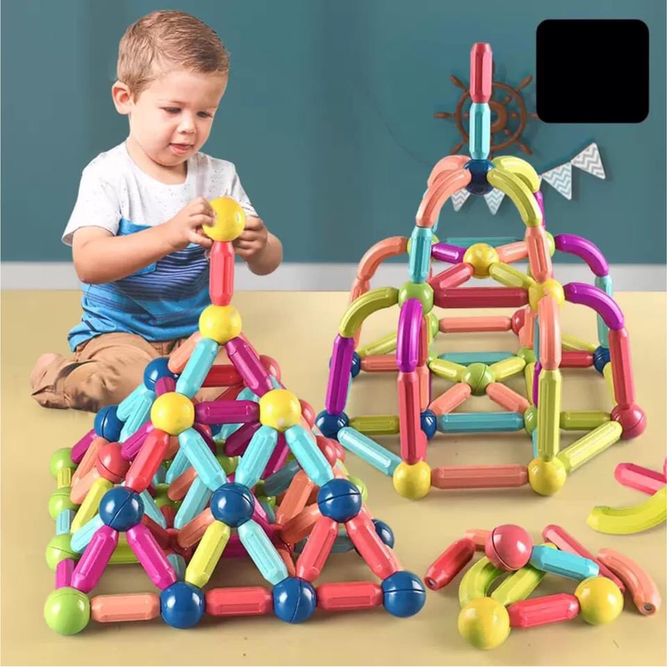 Đồ chơi thông minh xếp hình nam châm CAYABE 42 chi tiết cho bé sáng tạo