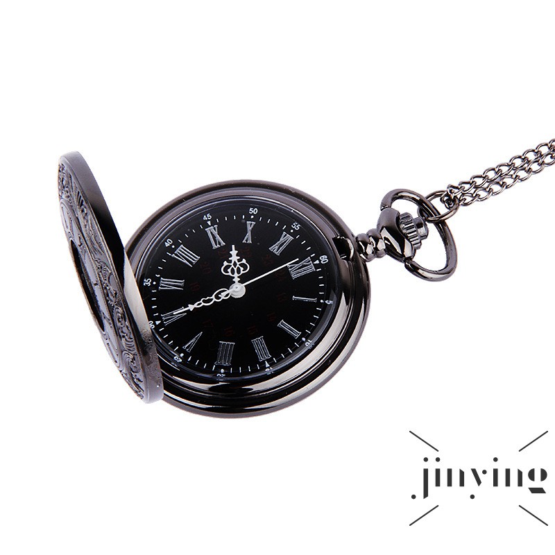 Đồng hồ bỏ túi chạm khắc số la mã phong cách vintage