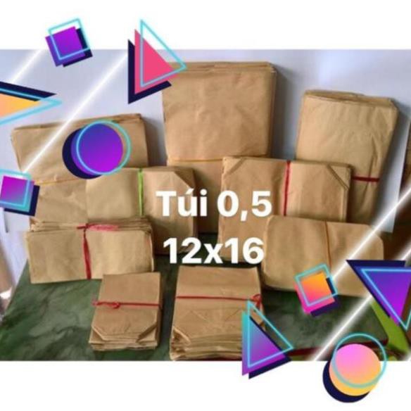 [Túi xi măng] Combo 500 túi giấy xi măng gói hàng loại túi 0,5