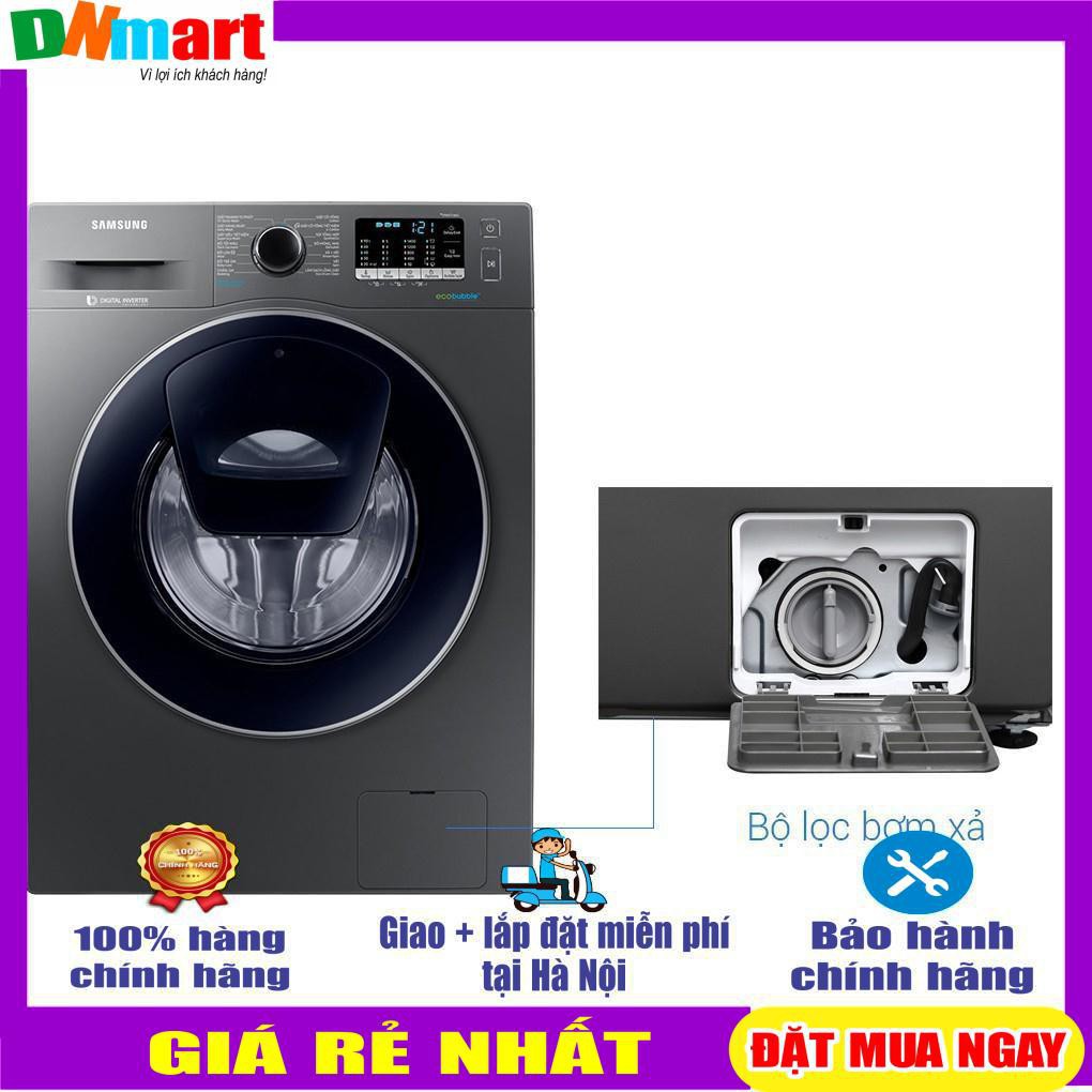 Máy giặt Samsung WW90K54E0UX/SV cửa ngang 9 kg màu bạc{VẬN CHUYỂN MIỄN PHÍ + LẮP ĐẶT TẠI HÀ NỘI}
