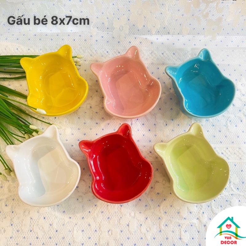 Bát ăn dặm GẤU CUTEChén ăn dặm decor trang trí đáng yêu