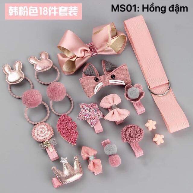 set bộ cặp tóc cho bé gái