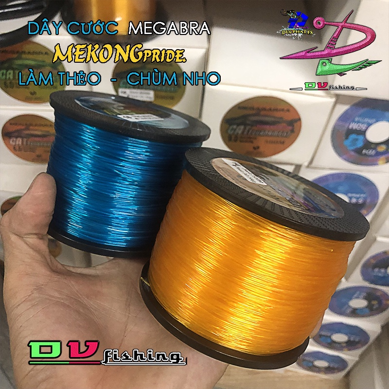 Dây Cước Câu Cá (MEKONG megabarra) 500m Chuyên Săn Hàng, làm thẻo, chùm nho.