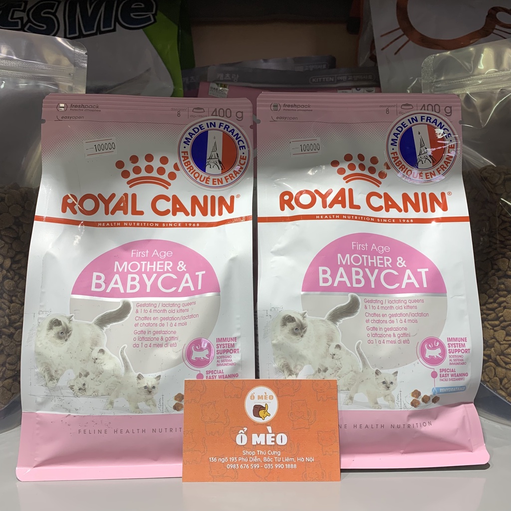 Royal Canin Mother &amp; Baby hạt thức ăn cho mèo mẹ và mèo con 400g