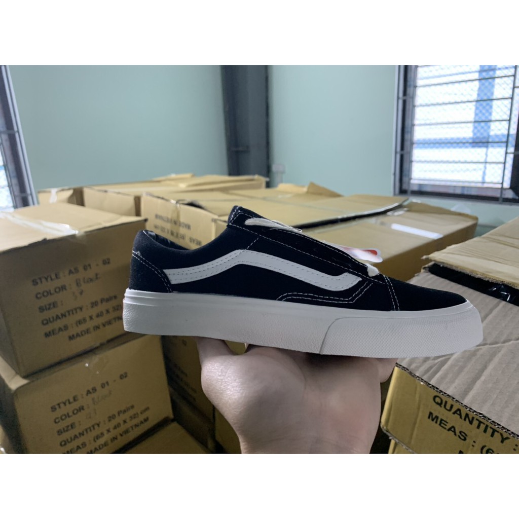 Giày thể thao học sinh sneaker nam nữ - nỉ vault
