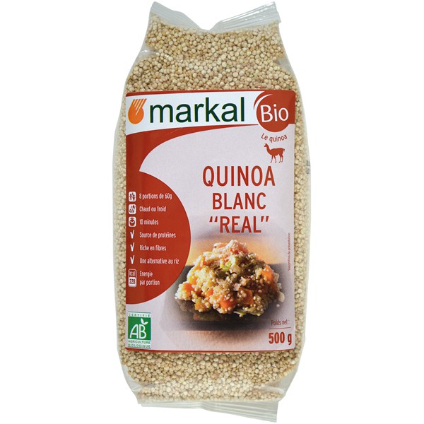 Diêm mạch quinoa trắng hữu cơ Markal 500g