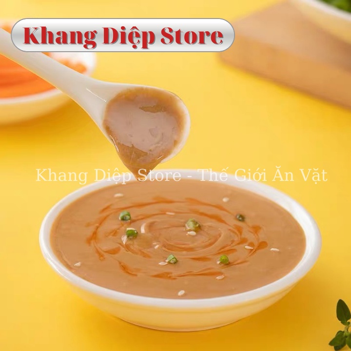 Sốt chấm lẩu đậu phộng Hadilao 3 vị 120g truyền thống cay tê cay nước chấm Khang Diệp