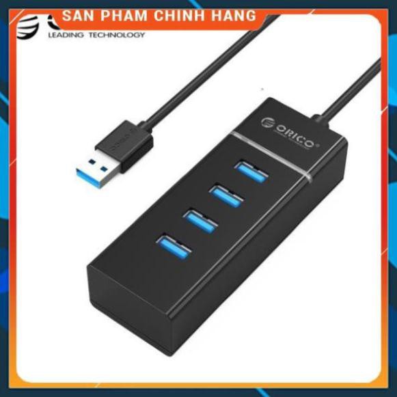 Hub USB 3.0 4 cổng Orico W6PH4-BK - BH 1 năm | Bộ chia 4 cổng USB 3.0