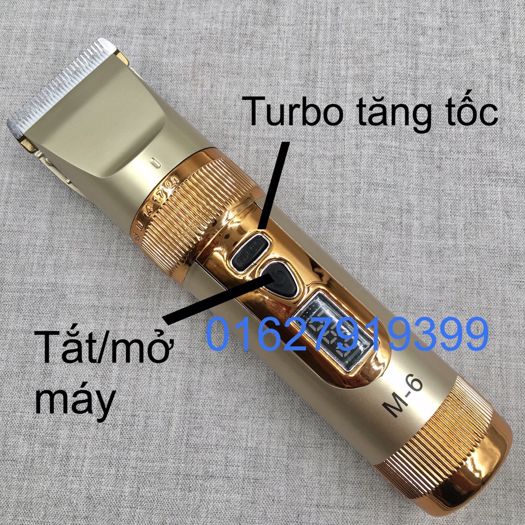 ✅freeship✅Tông đơ cắt tóc 2 pin chuyên nghiệp M6