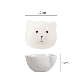 Bát sứ gấu,lợn,mèo 300ml