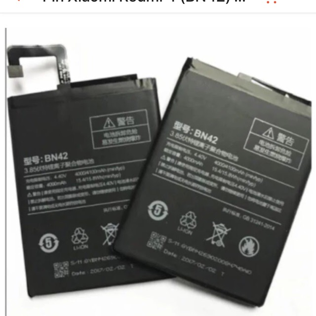 Pin xiaomi BN42/ Red mi 4
