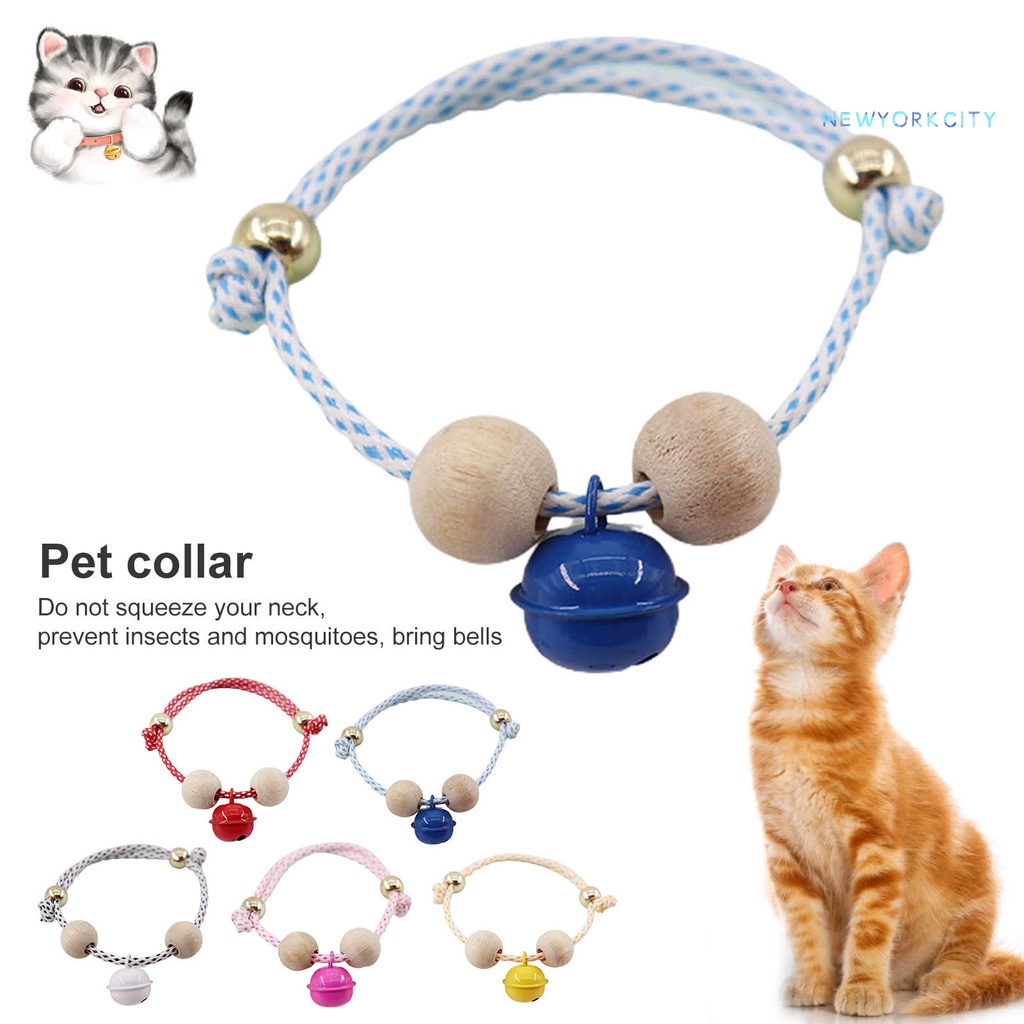 Vòng Cổ Chống Bọ Chét Có Chuông Họa Tiết Chấm Bi Có Thể Điều Chỉnh Dành Cho Thú Cưng