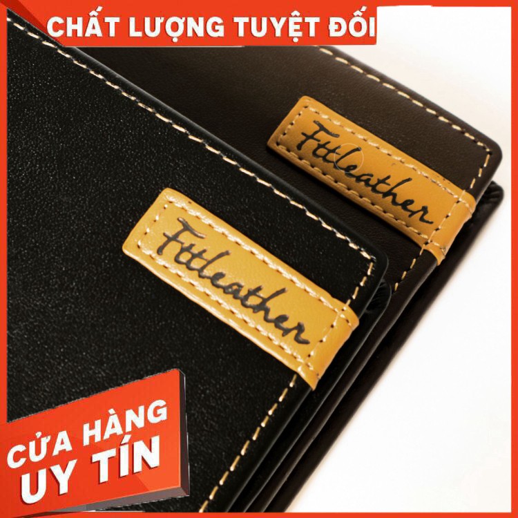 HÀNG NHẬP KHẨU -  Ví Da Nam FttLeather Da Bò Xịn 100% May Viền Thủ Công mã 80 - Hàng Nhập Khẩu