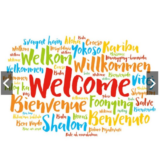 Decal trang trí chữ tiếng anh WELCOME