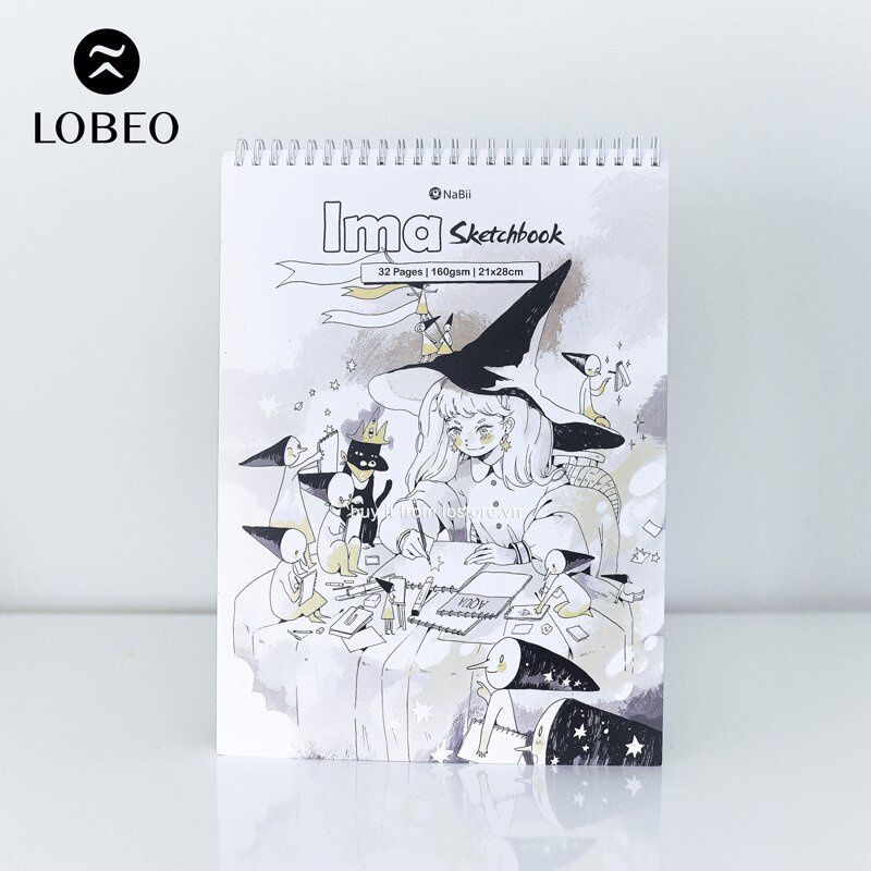 [ LỖ STORE ] Sổ vẽ Nabii Ima Sketchbook - 160gsm 32 trang