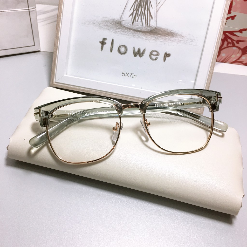 [Gía siêu rẻ] Gọng kính vuông 5267 nhận cắt cận viễn loạn