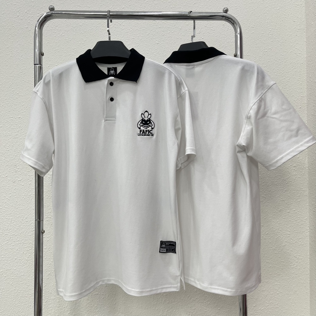 Áo thun polo FAFIC BASIC SS1 phông tay lỡ nam nữ form rộng Local Brand