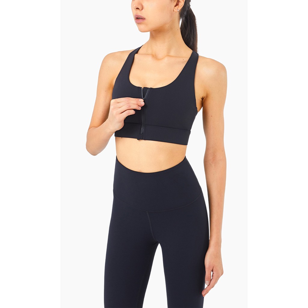 Áo bra thể thao Hoppe Fumeng wx125 khóa kéo cho nữ