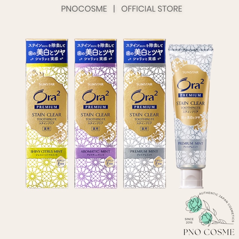 Kem đánh trắng răng Premium Stain Clear Ora2- nội địa Nhật