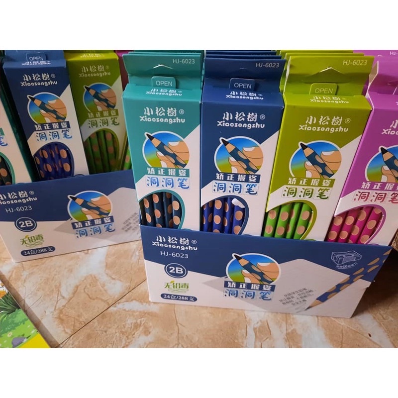 Bút chì định vị 2B hộp 12 cái tặng gọt