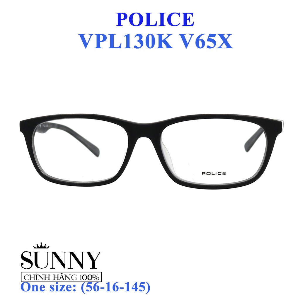 Gọng kính thời trang chính hãng nhiều màu Police VPL130K, thiết kế dễ đeo bảo vệ mắt