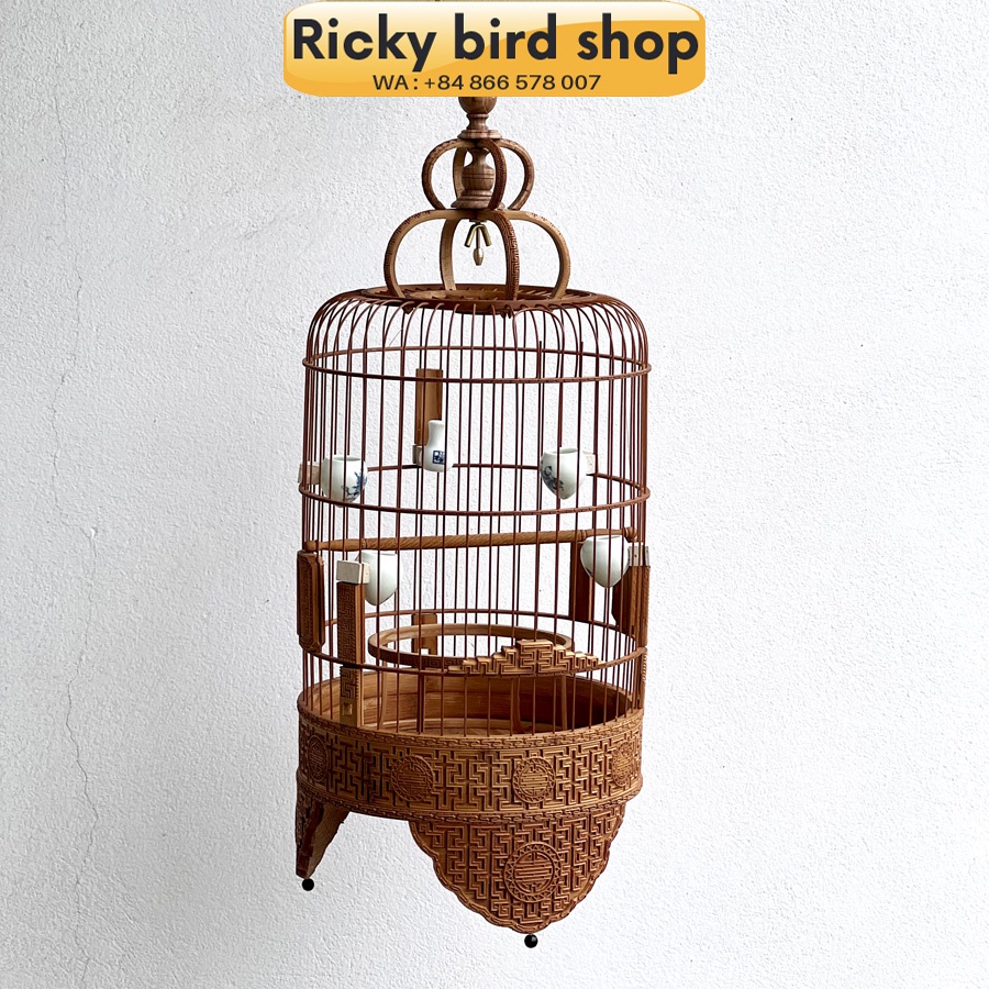 Lồng chim tre, Puteh bird cage -  Banzi 01 design