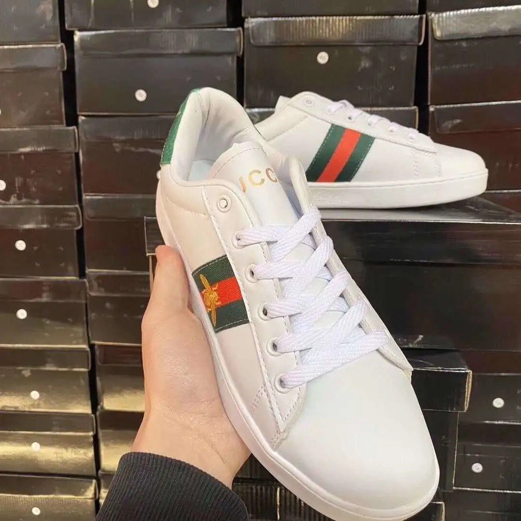 Giày Thể Thao Gucci Họa Tiết Ong Thời Trang Cho Cặp Đôi