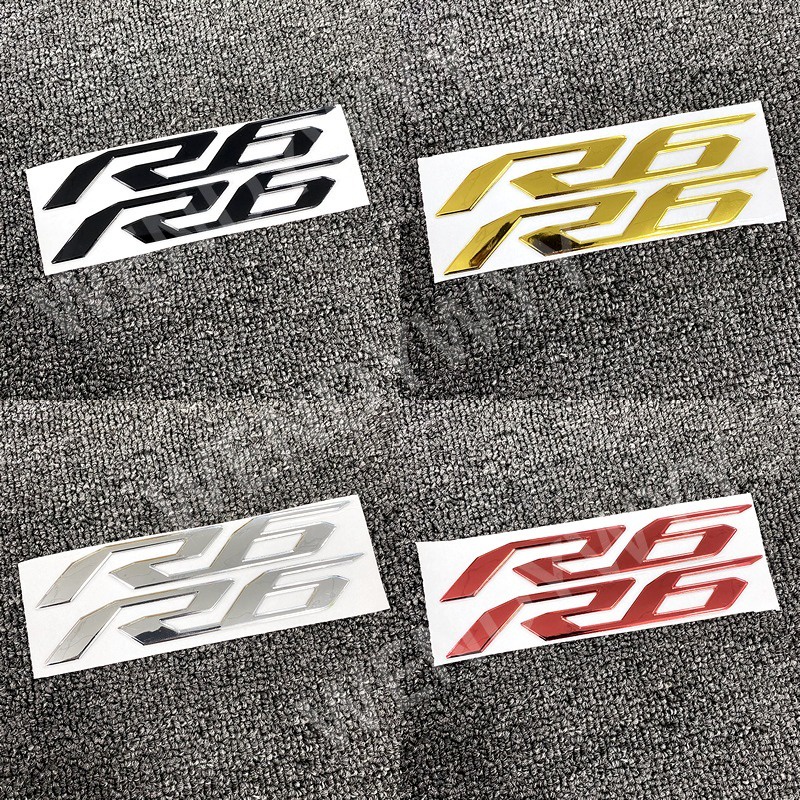 Miếng Dán LOGO 3D Mềm Mại Chống Thấm Nước Trang Trí Xe Mô Tô YAMAHA R6