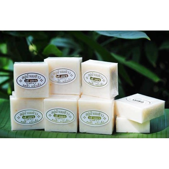 ✔️Xà Phòng Cám Gạo Xà ✔️Phòng Trắng Da Thái Lan Jam Rice Milk Soap [Dưỡng Da]