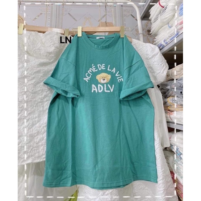 Áo phông gấu chữ cong DALV 5D DA6