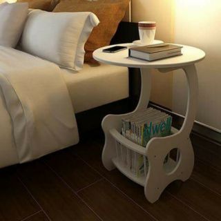 Kệ bàn tròn có giá sách