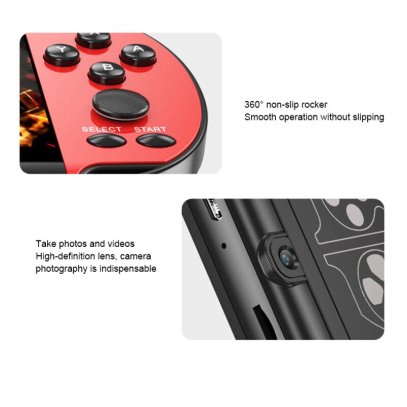 Bộ máy chơi game cầm tay X7 Plus màn hình 5.1 inch 8gb 2300 trò màn hình LCD PSP hỗ trợ xem phim/nghe nhạc/đọc sách