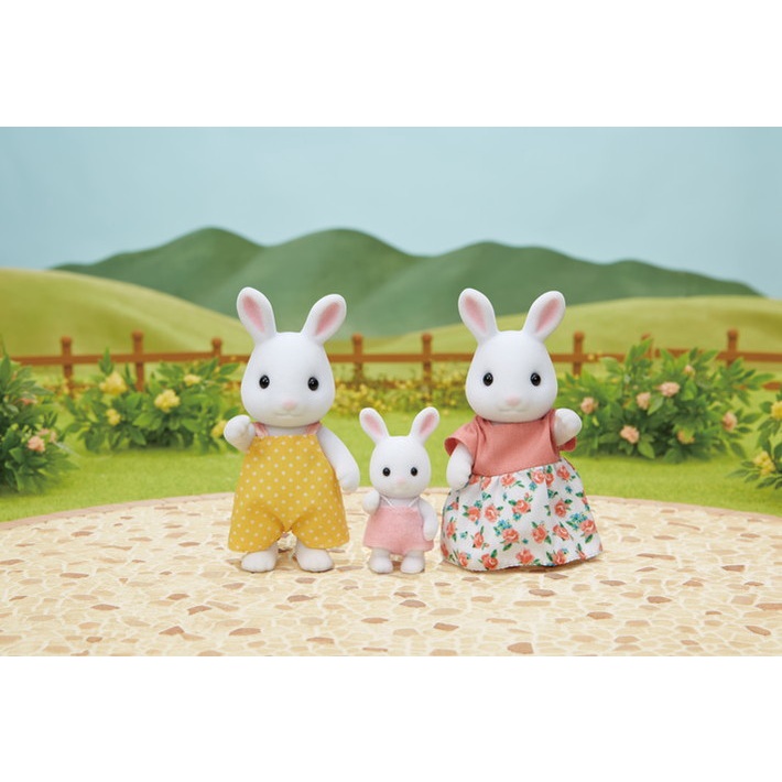 Đồ Chơi Sylvanian Families Gia Đình 3 Thành Viên Thỏ Trắng Snow Rabbit Family