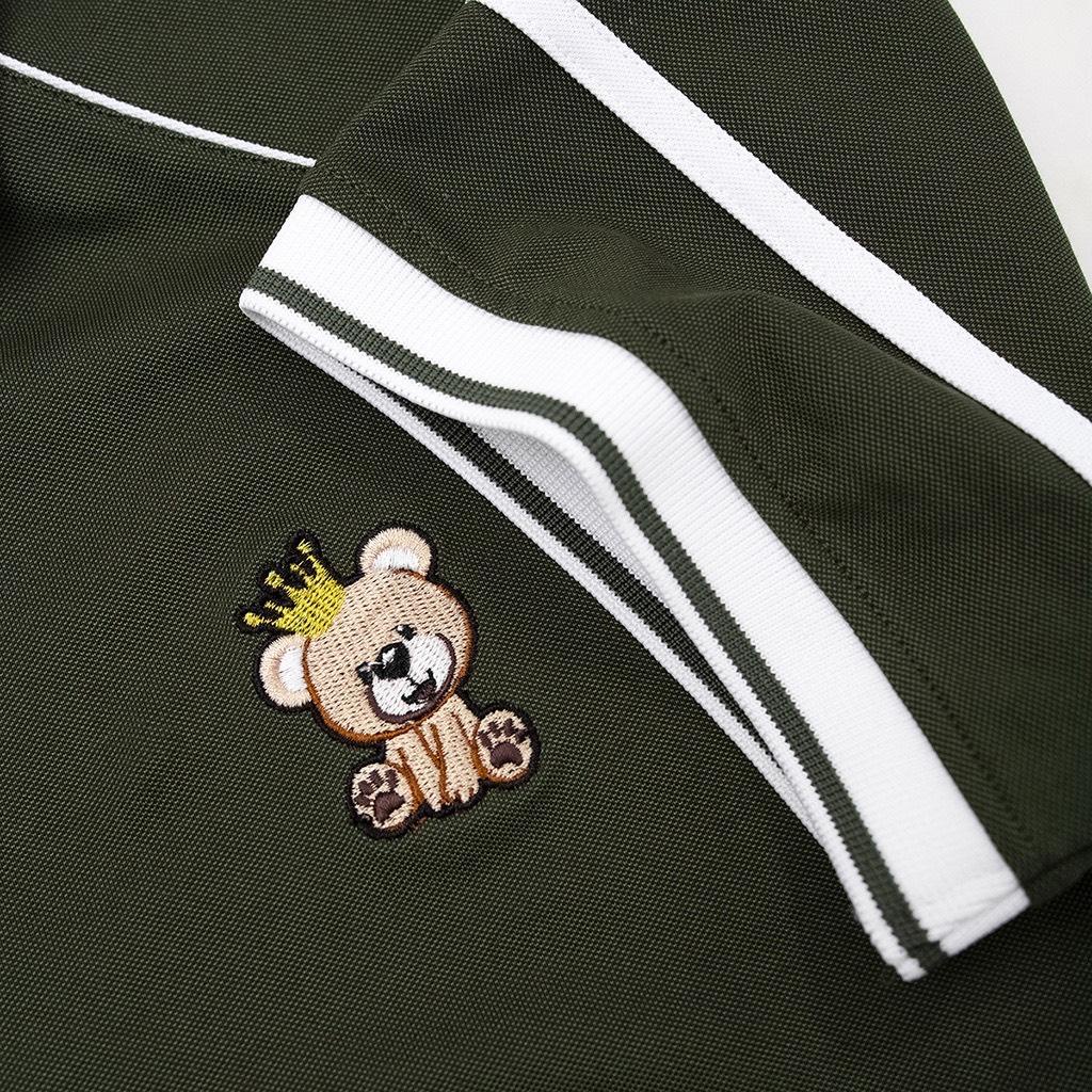 Áo Thun Polo Nam Có Cổ Vải Cá Sấu FROM rộng Cao Cấp Sang Trọng phối chỉ gấu túi gsr 01 ( video thật)