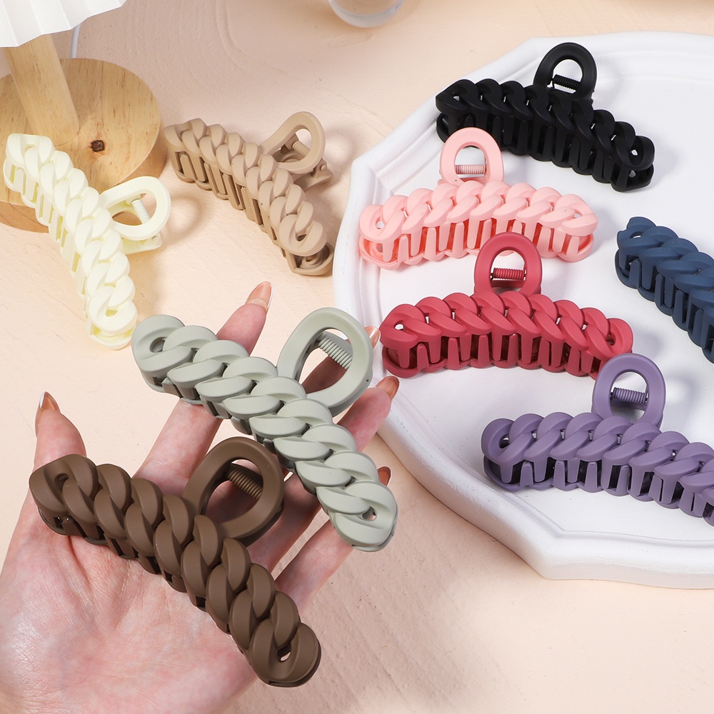 Kẹp tóc RAINBOW BOWS nhựa acrylic nhám phong cách Hàn Quốc dành cho nữ