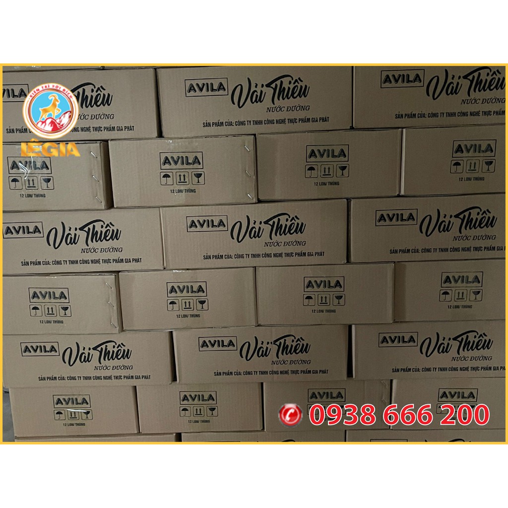 Vải Thiều Nước Đường Đóng Lon AVILA 565G