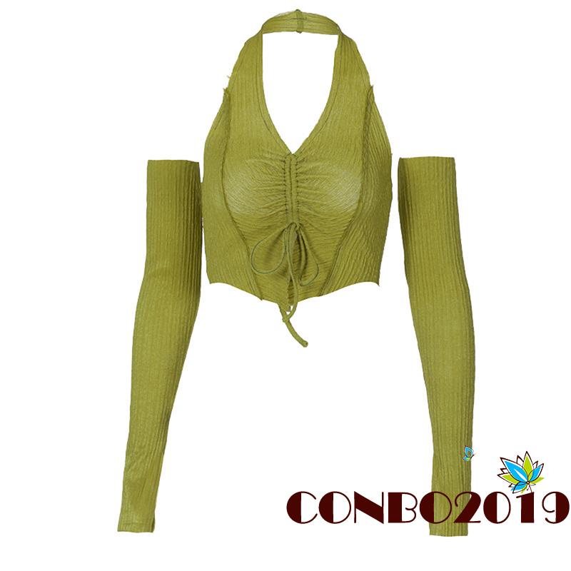 Hgm-áo Crop Top Hai Dây Dành Cho Nữ