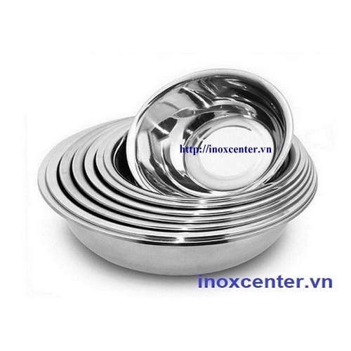Thau inox 304 cao cấp / Size từ 16 cm - 30 cm