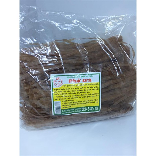 Phở trà ( gạo lứt và trà bancha)